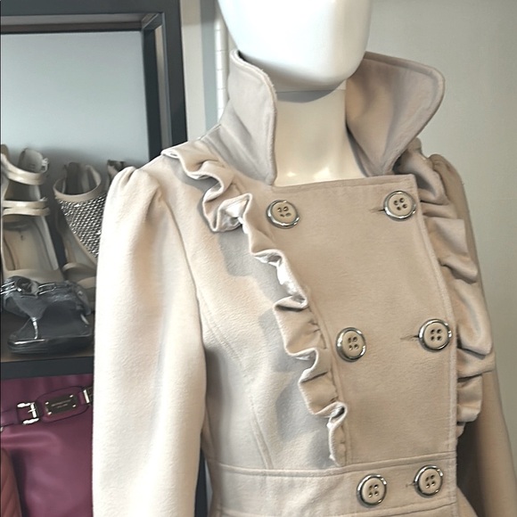 Atmosphere Women's Cream Double-Breasted Pea Coat from the south of France 🇫🇷 - Picture 7 of 14